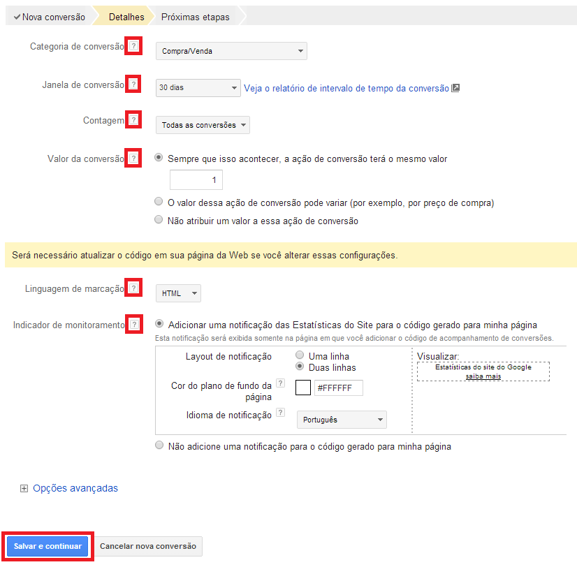 Como medir campanhas de links patrocinados